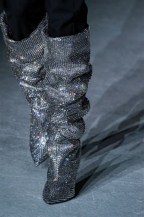 ysl glitter boots replica